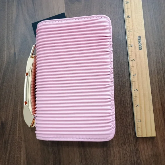 bebe Pink Mini Bag with Gold Accents - Picture 3 of 7